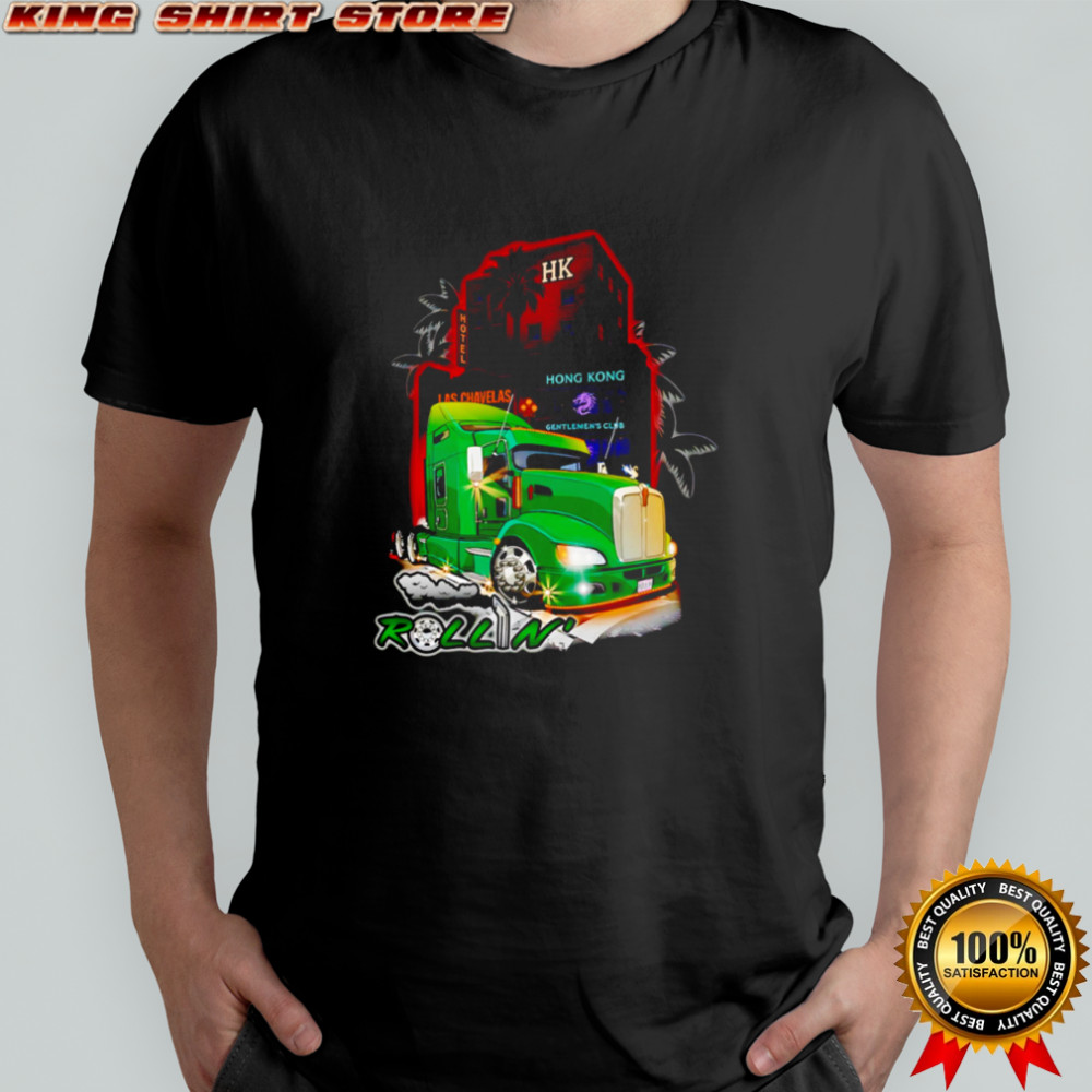 Rollin’ Green Truck with Hong Kong Las Chavelas shirt