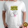 Sad bunny cries pink squish squish aromantic shirt