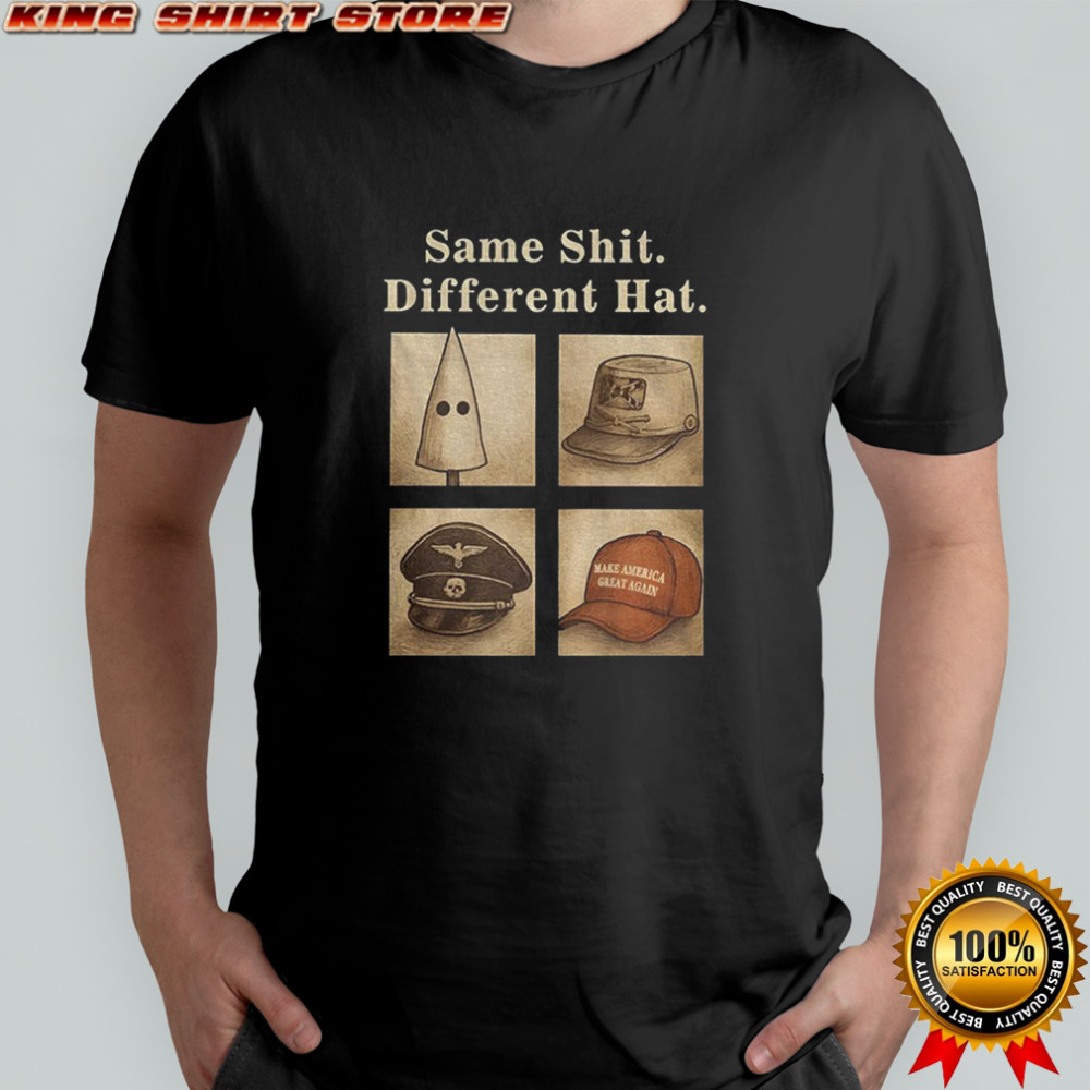 Same shit different hat maga red hat vintage poltical shirt