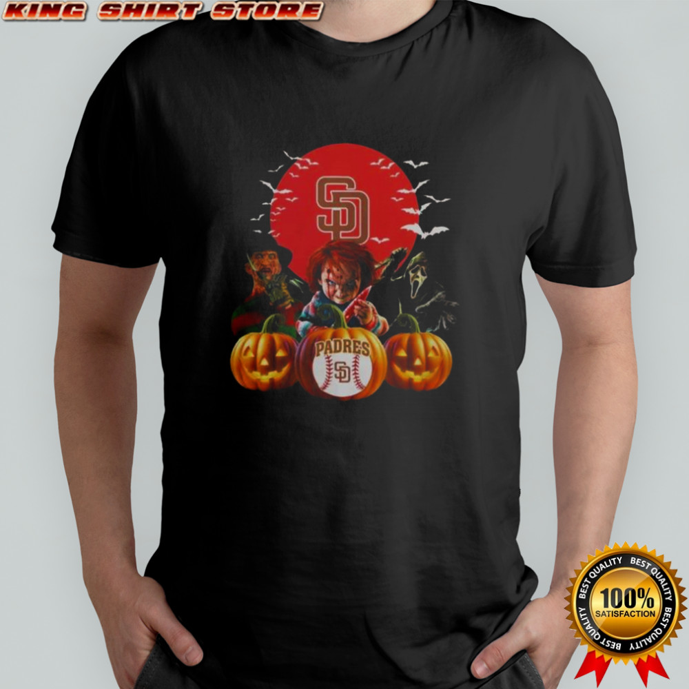 San Diego Padres MLB Horror Movie Halloween T-Shirt