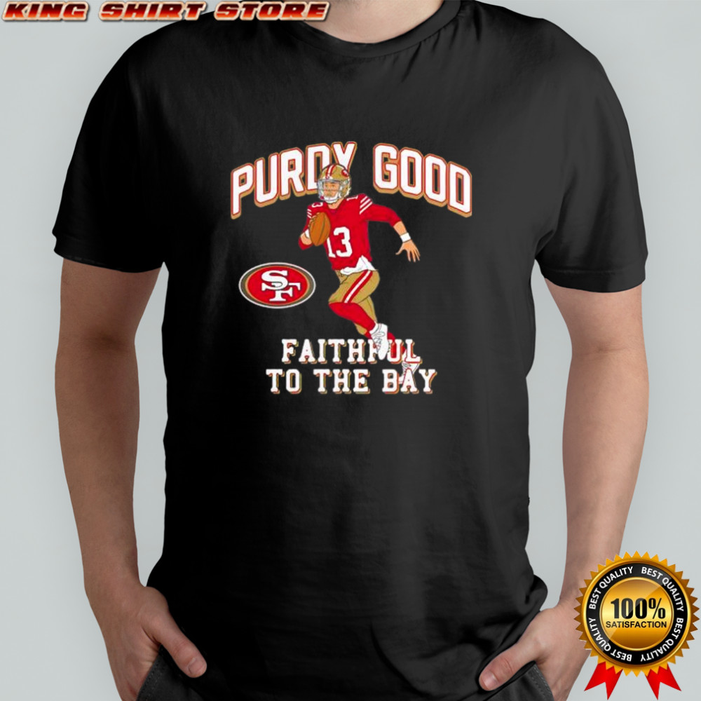 San Francisco 49ers Brock Purdy Scarlet Player Illustrative Pack shirt