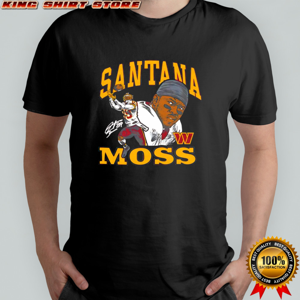 Santana Moss Washington Commanders homage retired player classic signature shirt