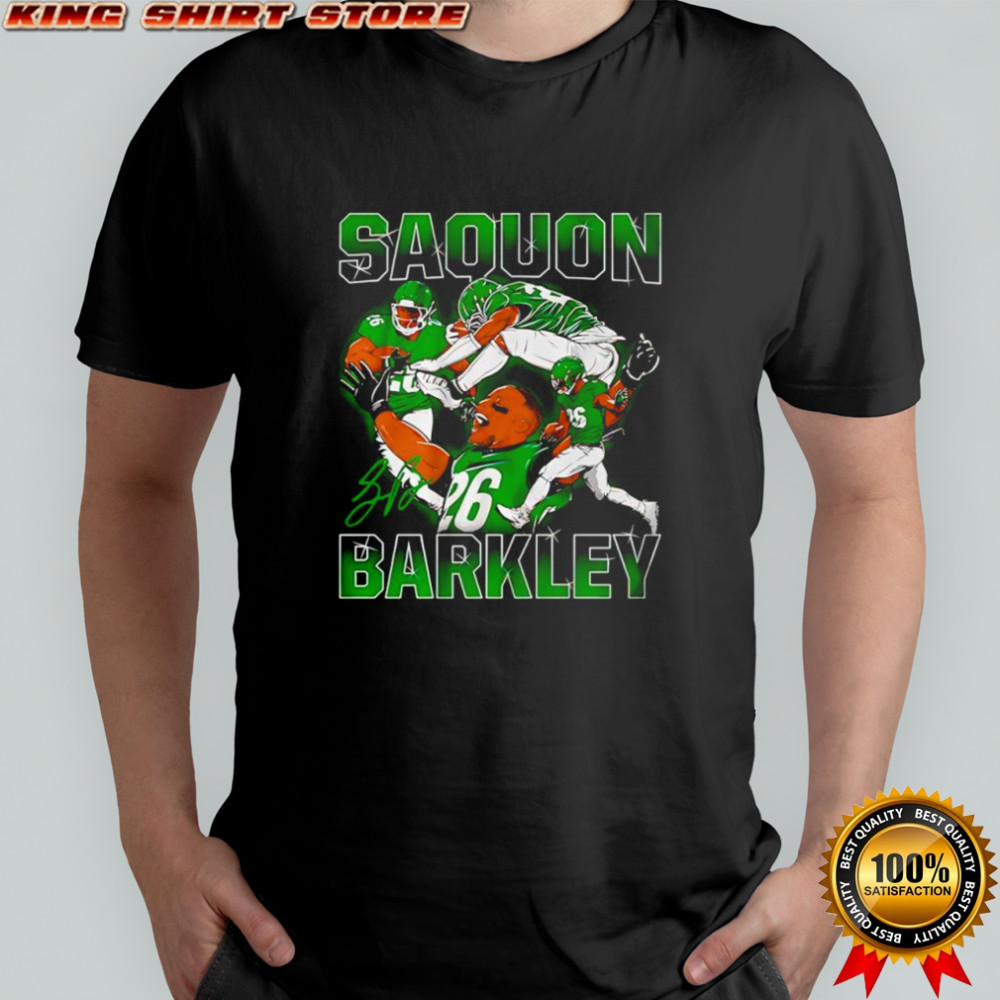 Saquon Barkley Masterpiece graphic signature shirt