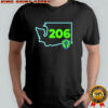 Seattle Sounders 206 FC Area Code State shirt