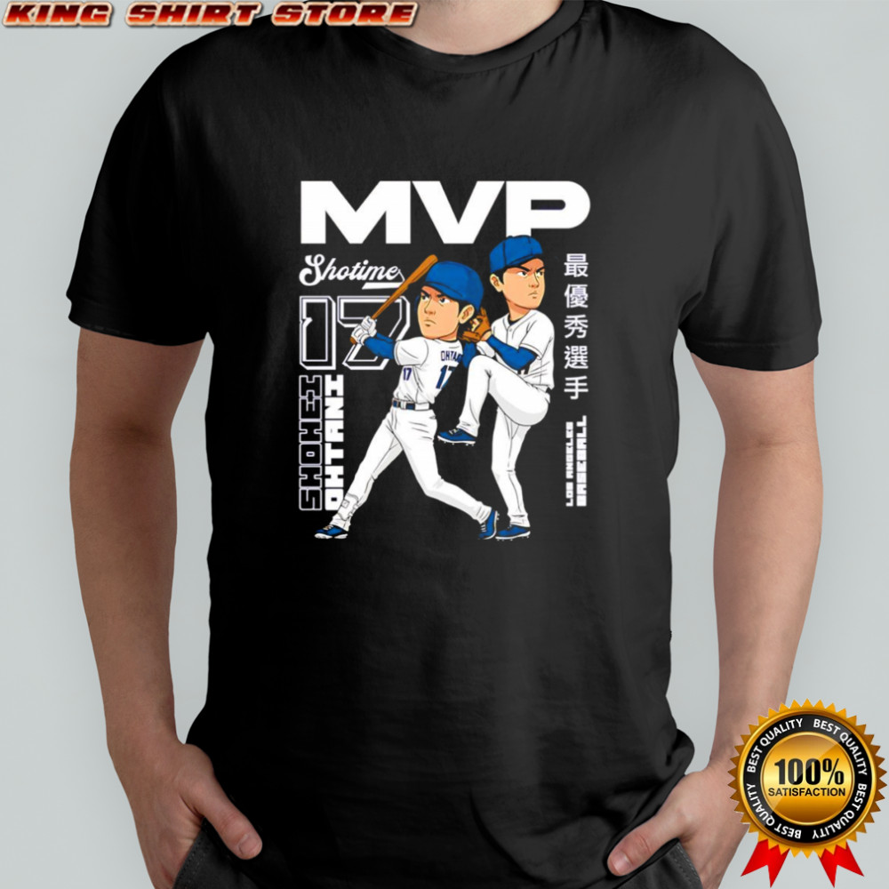 Shohei Ohtani Dual-Threat MVP cartoon shirt