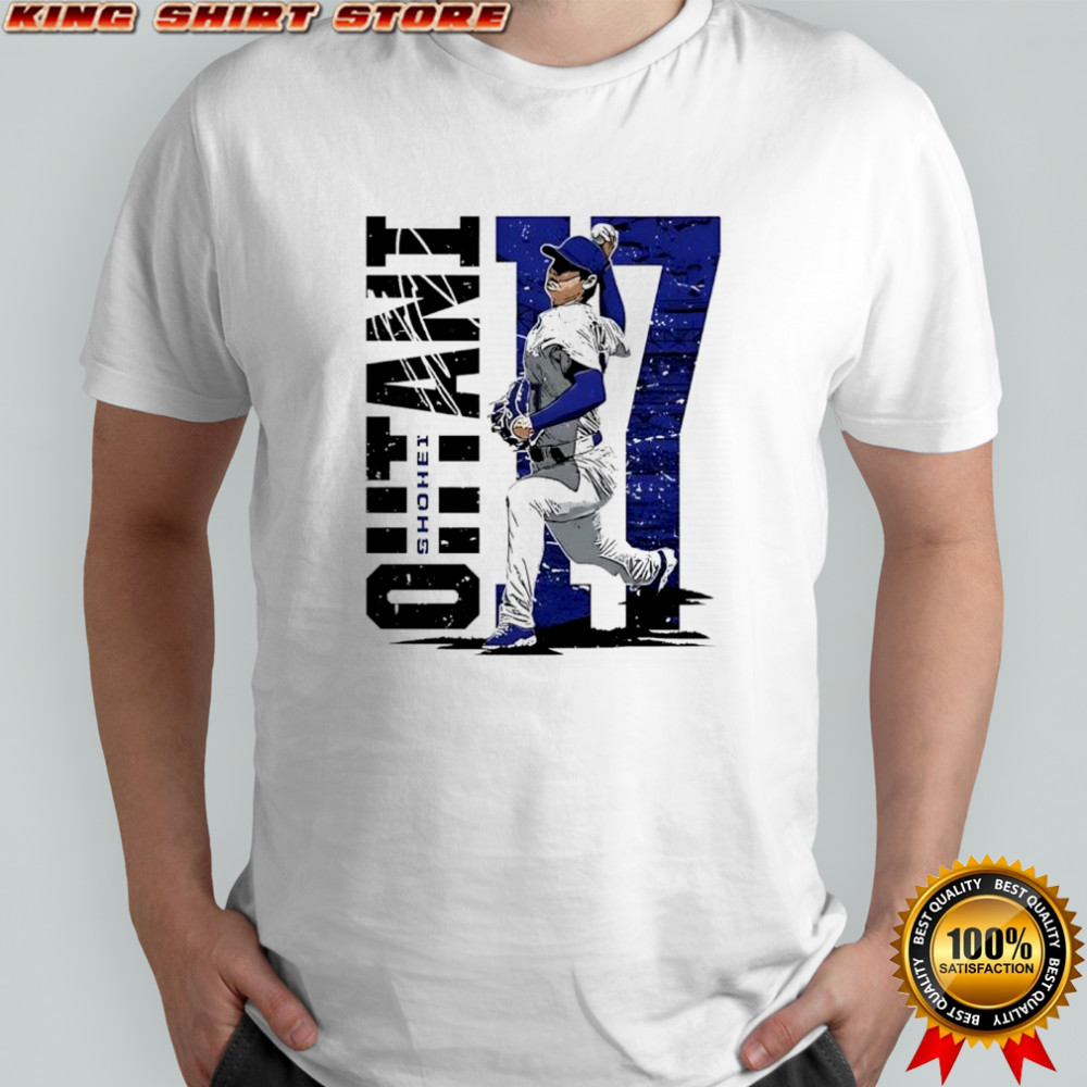 Shohei Ohtani Los Angeles Dodgers baseball superstar pose number 17 shirt
