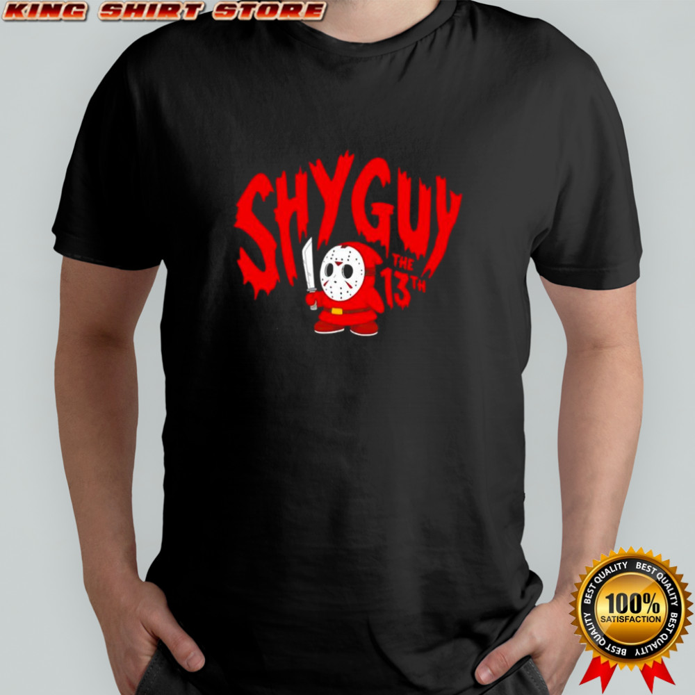 Shy Guy x Jason Voorhees The Friday movie parody shirt