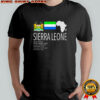 Sierra Leone logo flag and map shirt