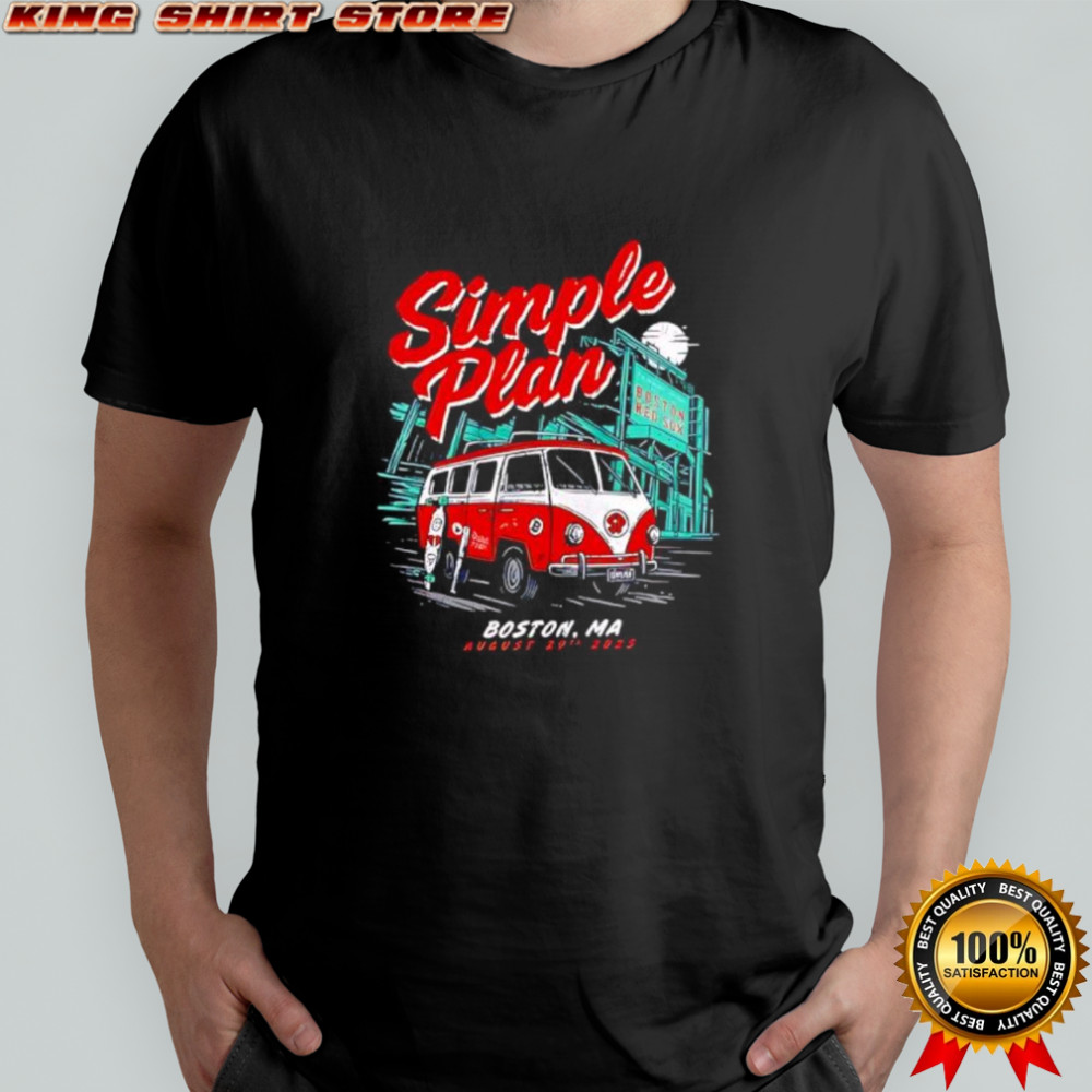 Simple Plan Tour Boston tour 2025 shirt