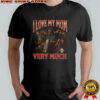 Skeleton I love my mom very much shirt