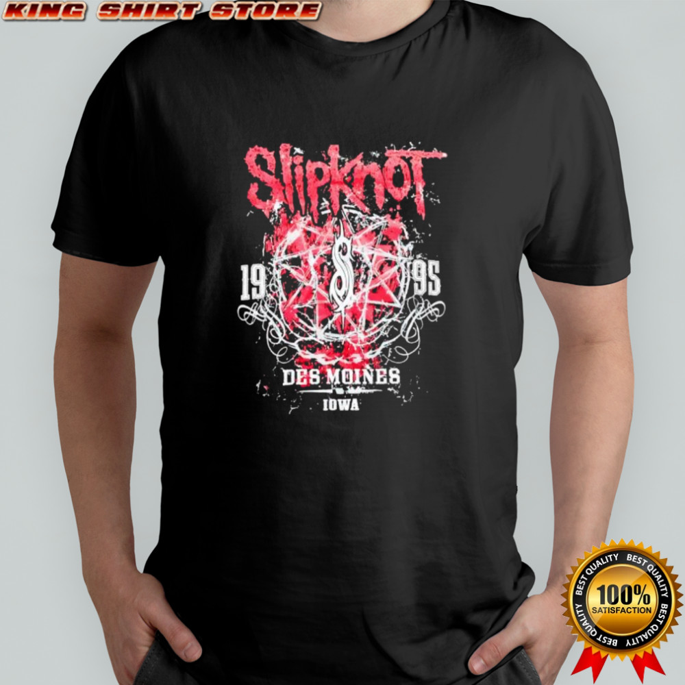 Slipknot 1995 Des Moines Iowa Pentagram shirt
