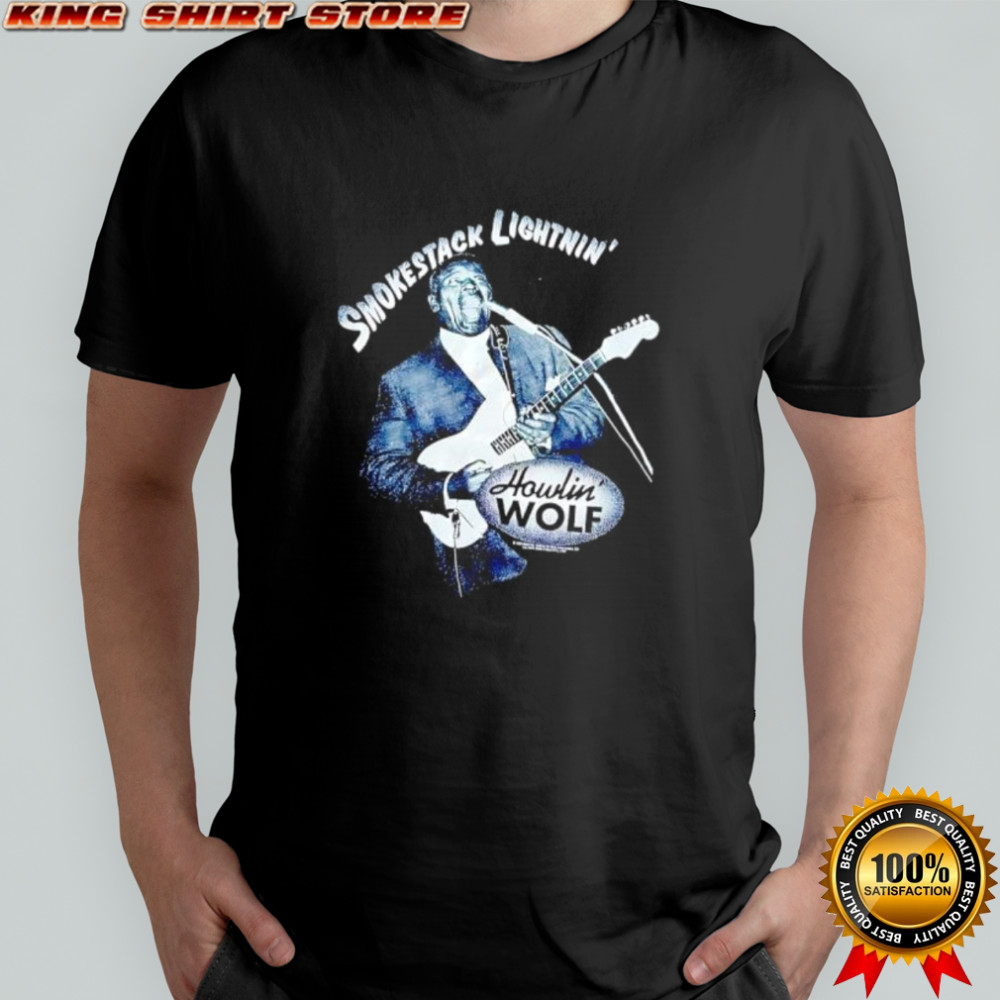 Smokestack Lightnin’ Howlin’ Wolf Playing Guitar shirt