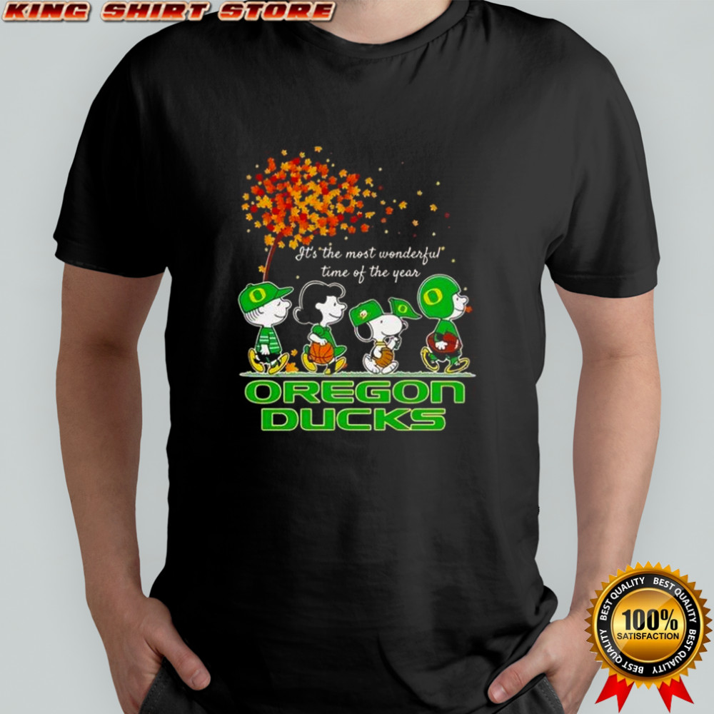 Snoopy And Friends Oregon Ducks Sports Team It’s The Most Wonderful Time Of The Year Autumn T-Shirt Snoopy And Friends Oregon Ducks Sports Team It’s The Most Wonderful Time Of The Year Autumn T-Shirt