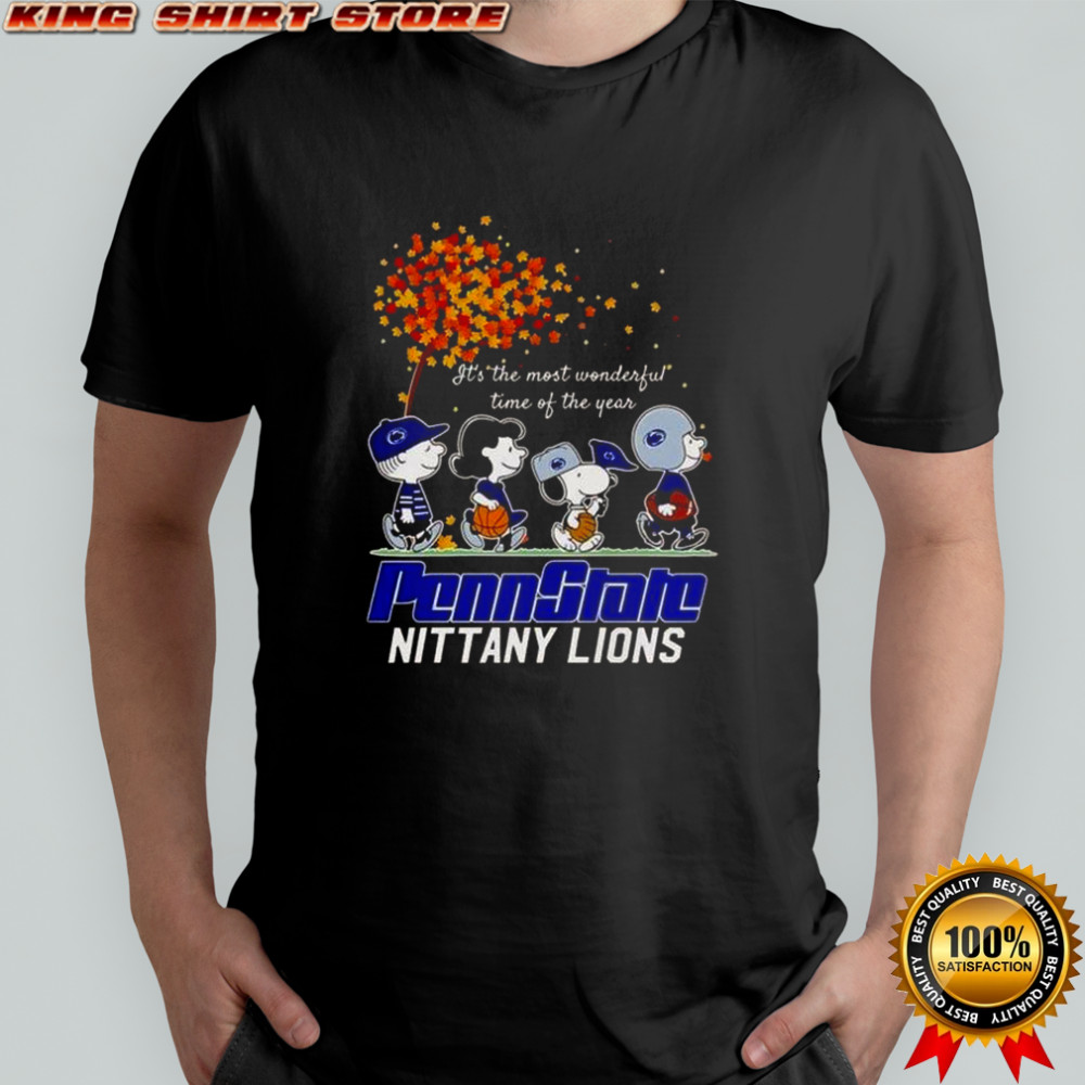 Snoopy And Friends Penn State Nittany Lions It’s The Most Wonderful Time Of The Year Autumn T-Shirt Snoopy And Friends Penn State Nittany Lions It’s The Most Wonderful Time Of The Year Autumn T-Shirt