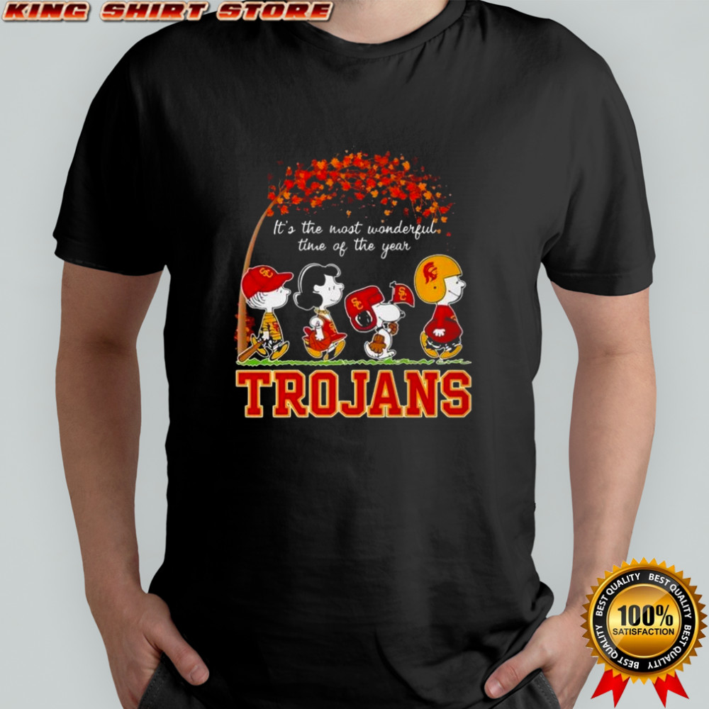 Snoopy And Friends Trojans Sports Team It’s The Most Wonderful Time Of The Years Autumn T-Shirt Snoopy And Friends Trojans Sports Team It’s The Most Wonderful Time Of The Years Autumn T-Shirt