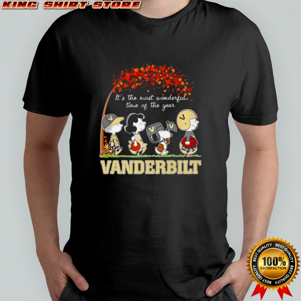 Snoopy And Friends Vanderbilt Sports Team It’s The Most Wonderful Time Of The Year Autumn T-Shirt Snoopy And Friends Vanderbilt Sports Team It’s The Most Wonderful Time Of The Year Autumn T-Shirt