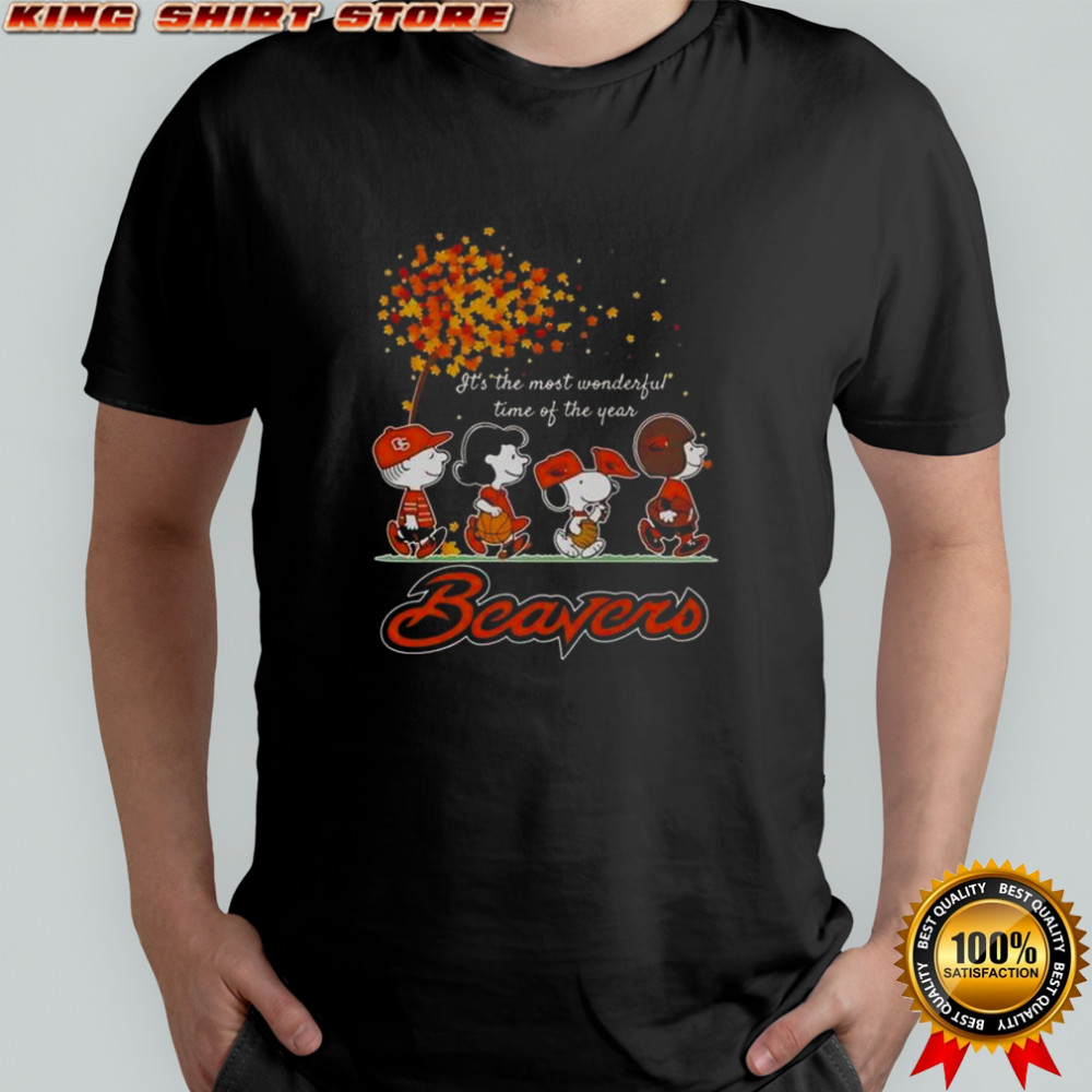Snoopy And Friends X Beavers Sports Team It’s The Most Wonderful Time Of The Year Autumn T-Shirt Snoopy And Friends X Beavers Sports Team It’s The Most Wonderful Time Of The Year Autumn T-Shirt