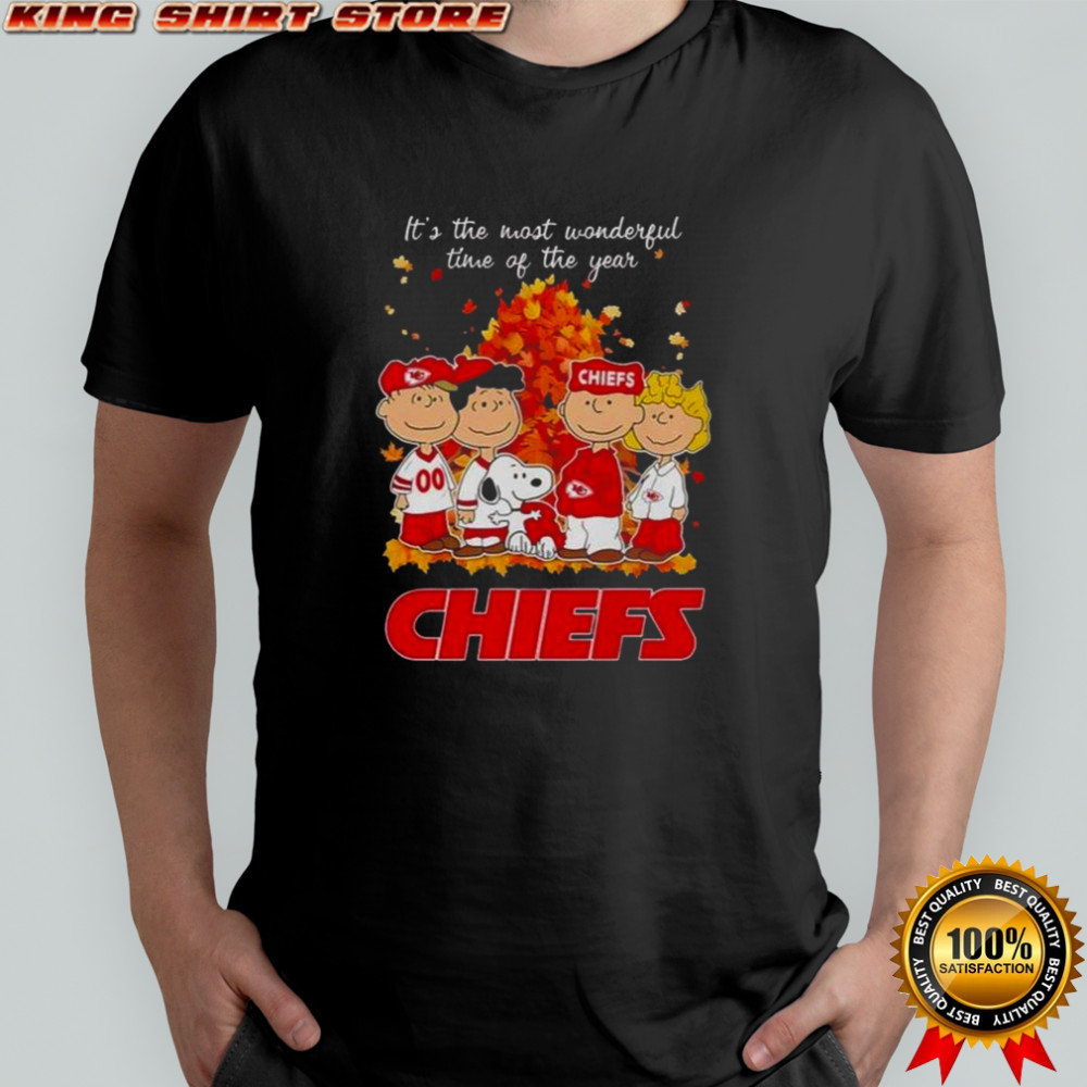 Snoopy And Friends X Kansas City Chiefs It’s The Most Wonderful Time Of The Year Autumn T-Shirt Snoopy And Friends X Kansas City Chiefs It’s The Most Wonderful Time Of The Year Autumn T-Shirt
