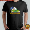 Snoopy riding Fightin’ Irish car shirt