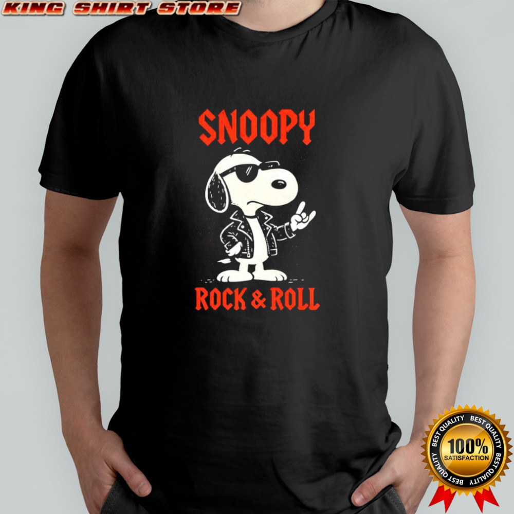 Snoopy rock and roll shirt