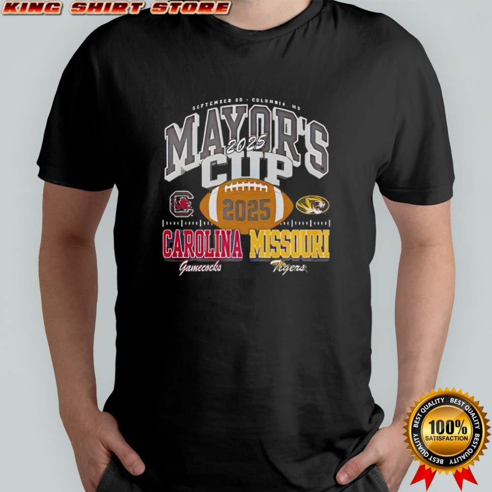 South Carolina Gamecocks and Missouri Tigers Mayor’s Cup Columbia MO Sept 20th 2025 poster shirt
