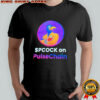 Spcock on pulsechain logo shirt