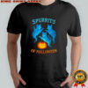 Spurrits of Halloween Ghost Cats Funny Cat Lovers shirt