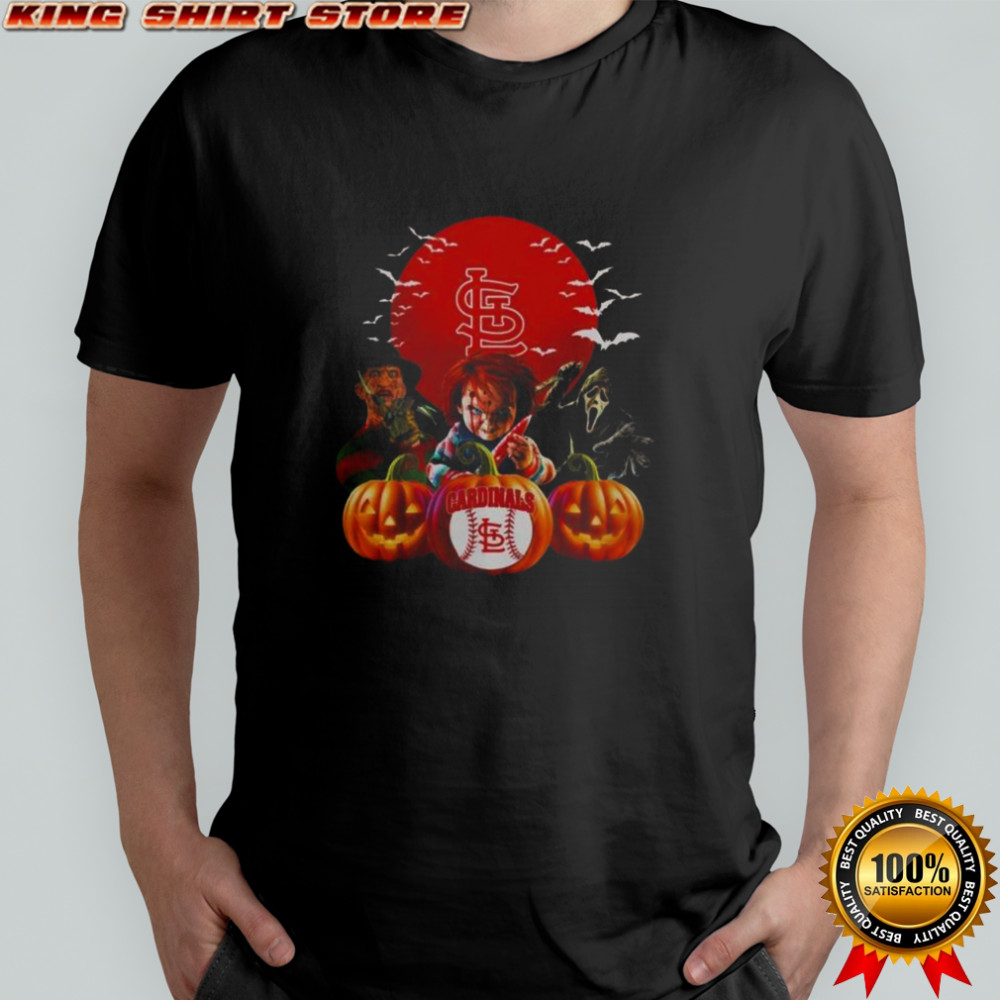 St. Louis Cardinals MLB Horror Movie Halloween T-Shirt
