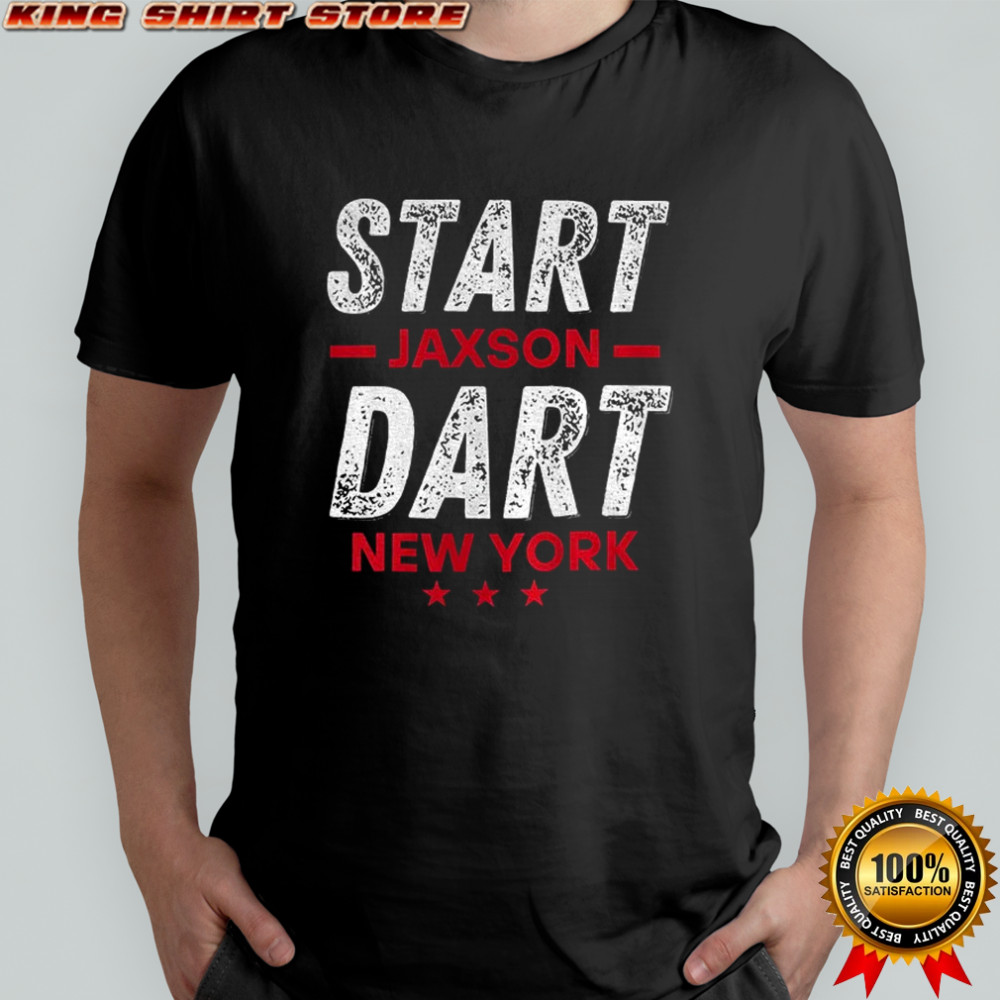 Start Jaxson Dart New York Giants NFL Football gift for fan shirt