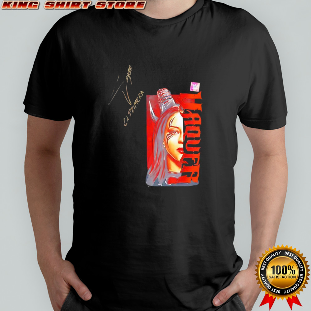 Stephanie Vaquer Autographed signature poster shirt