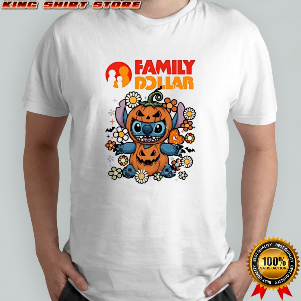 Stitch Halloween with Family Dollar shirt