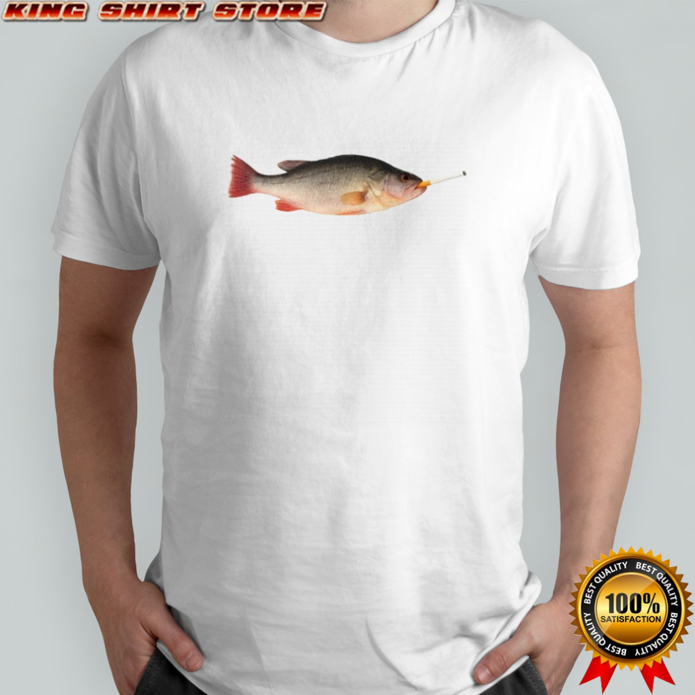 Stupid Meme smoking fish funny shirt