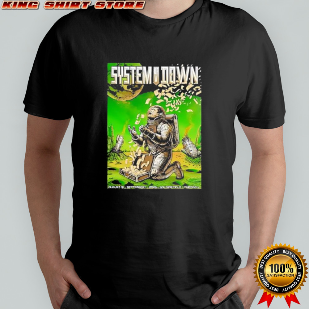 System of a down chicago il 2025 night 2 venue poster shirt