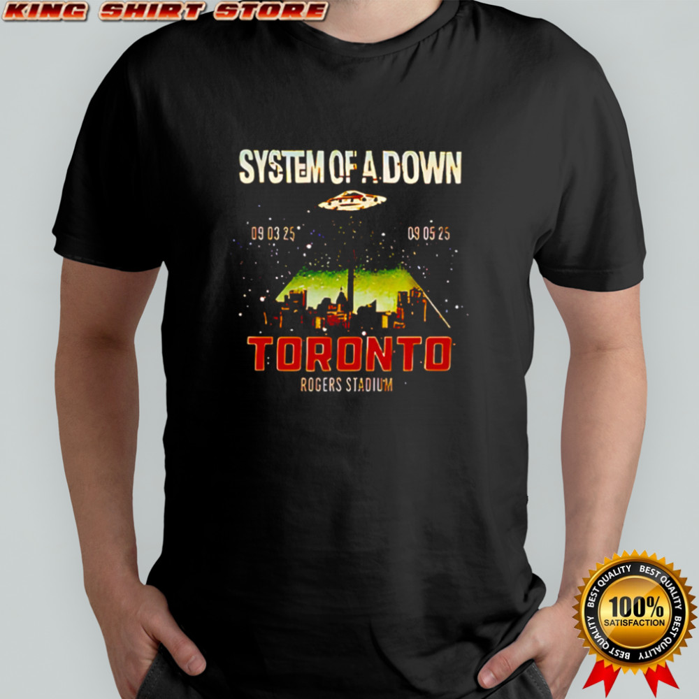 System Of A Down North America Tour 2025 At Rogers Stadium Toronto On shirt