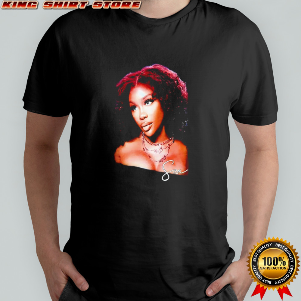 SZA big face screen signature graphic shirt