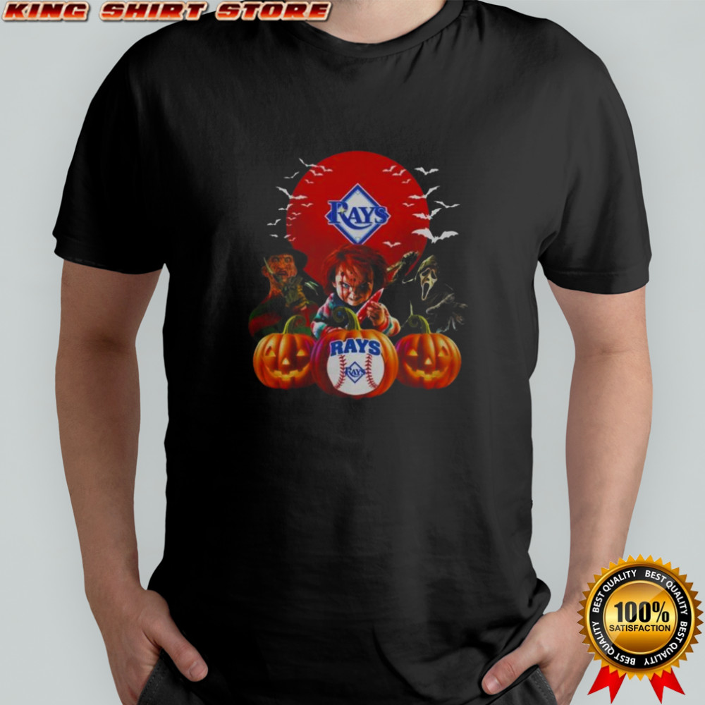 Tampa Bay Rays MLB Horror Movie Halloween T-Shirt