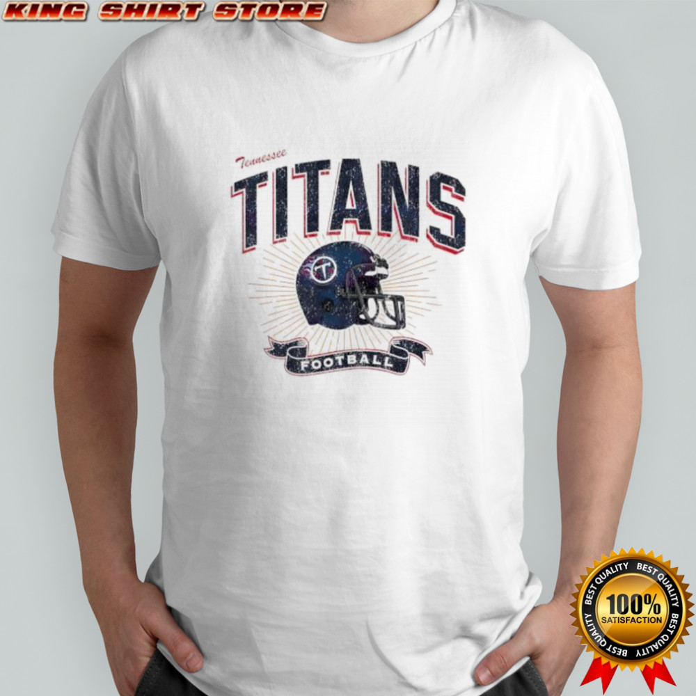 Tennessee Titans Football Helmet Distressed Design Shirt