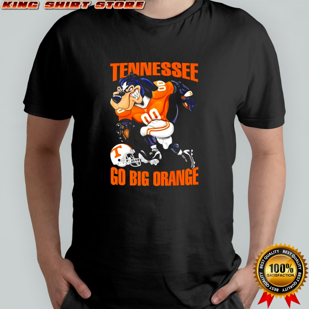 Tennessee Volunteers football go big orange mascot helmet shirt