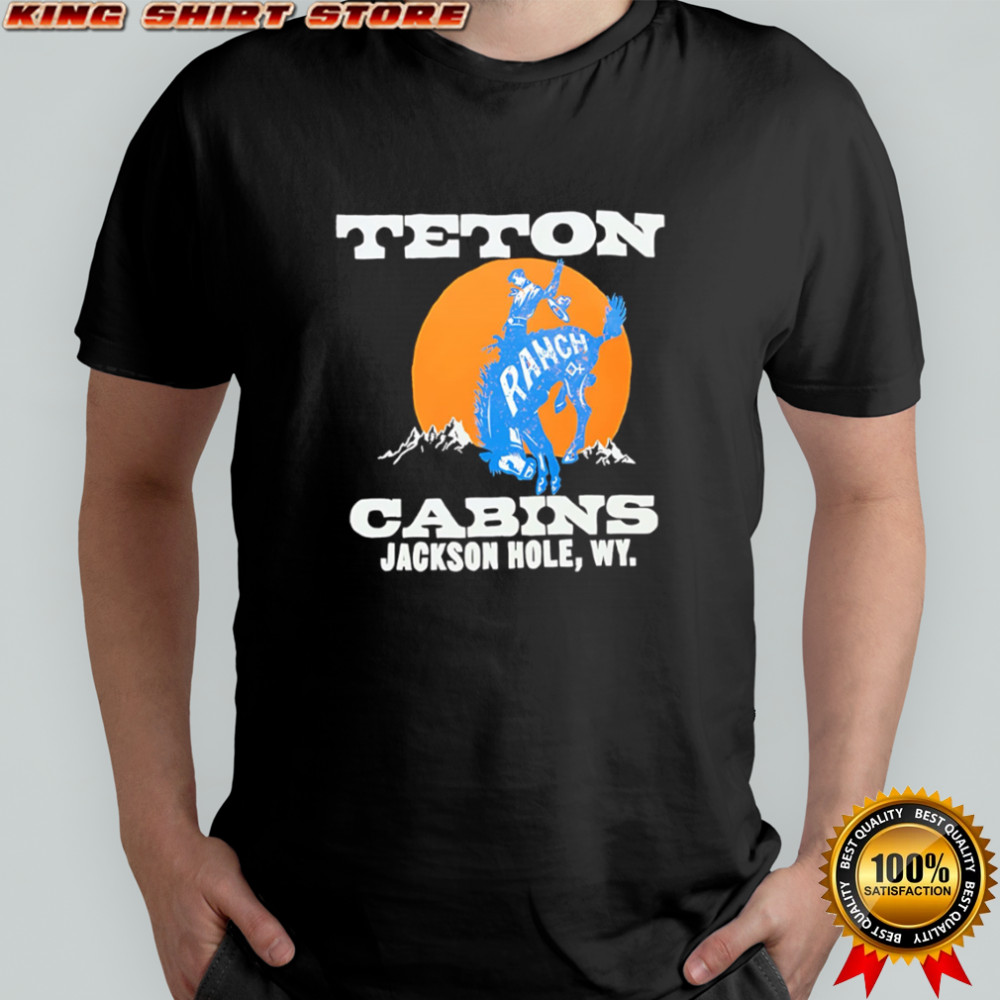 Teton Ranch Cabins Jackson Hole WY Bull Rider shirt