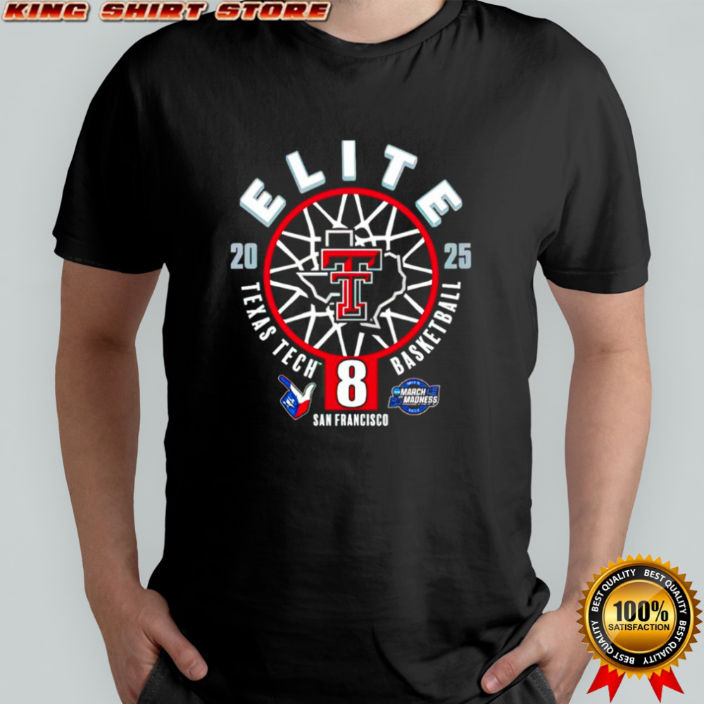Texas Tech Basketball 2025 Elite 8 One Away shirt