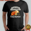 That’s my grandson out there football helmet shirt