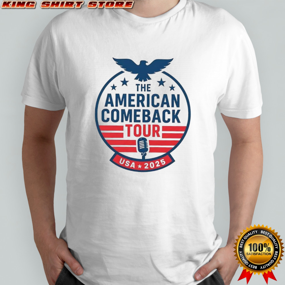 The American Comeback tour USA 2025 Charlie Kirk shirt