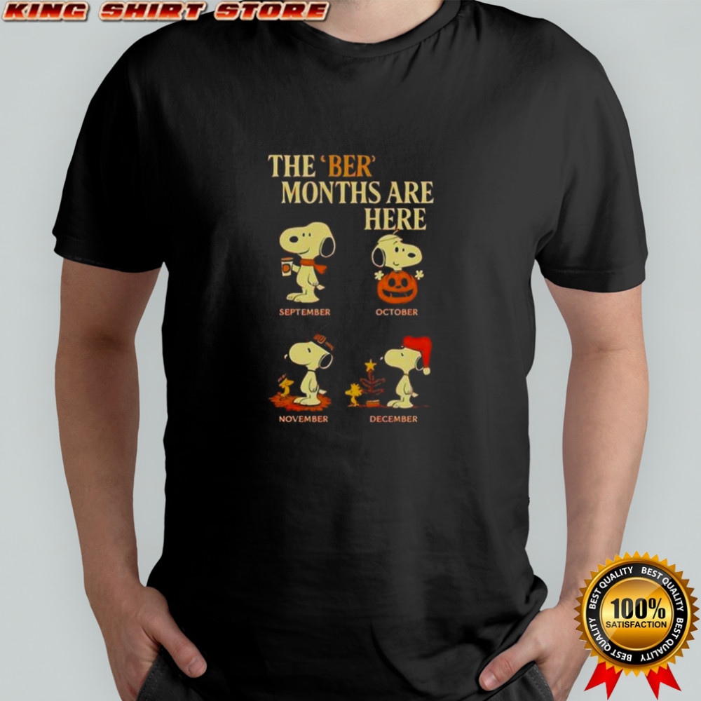 The Ber Months Are Here Snoopy Halloween T-Shirt