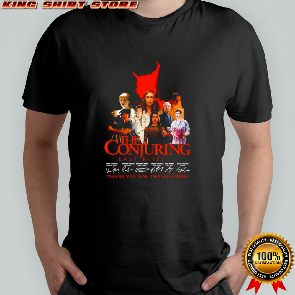 The Conjuring Last Rites thank you for the memories shirt