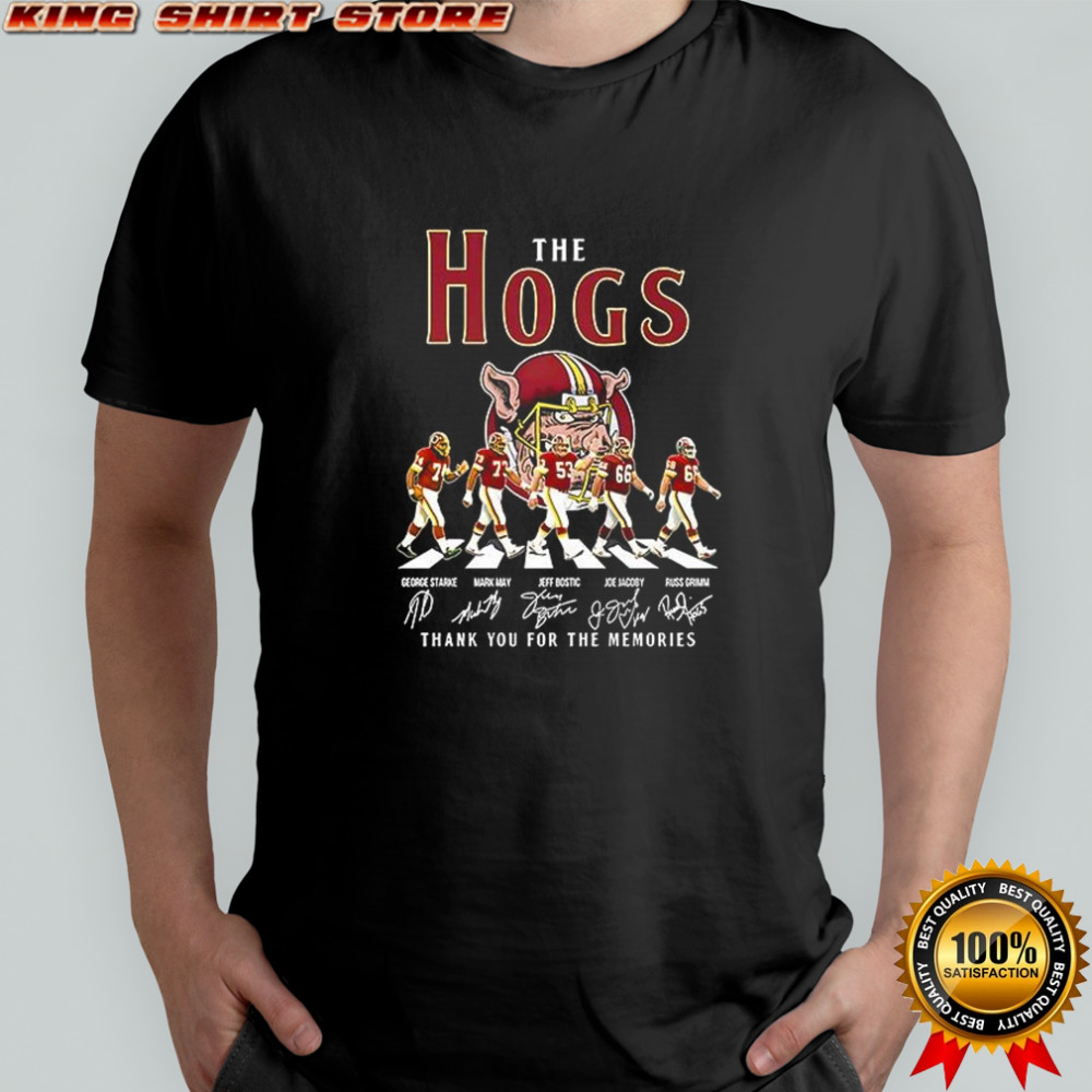 The Hogs Arkansas Razorbacks Abbey Road thank you for the memories shirt