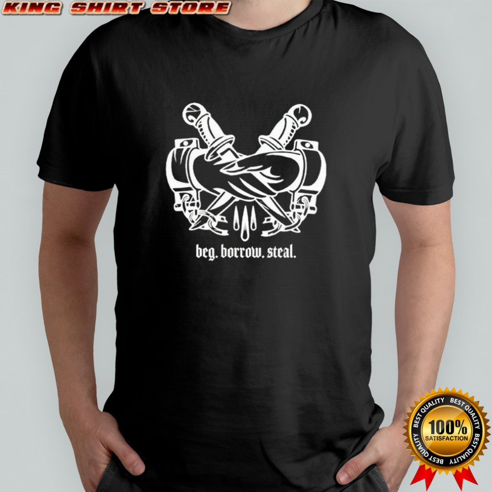 The Movement Beg Borrow Steal Knifes Hands T-shirt