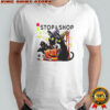 The Stop And Supermarket Black Cat Witch Pumpkin Haunted House Halloween T-Shirt