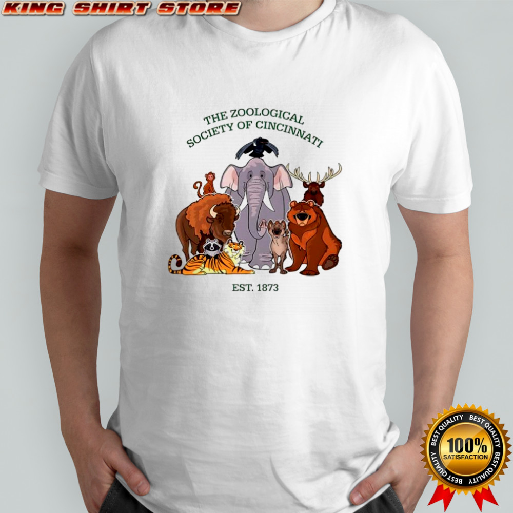 The Zoological society of Cincinnati est 1873 cartoons shirt