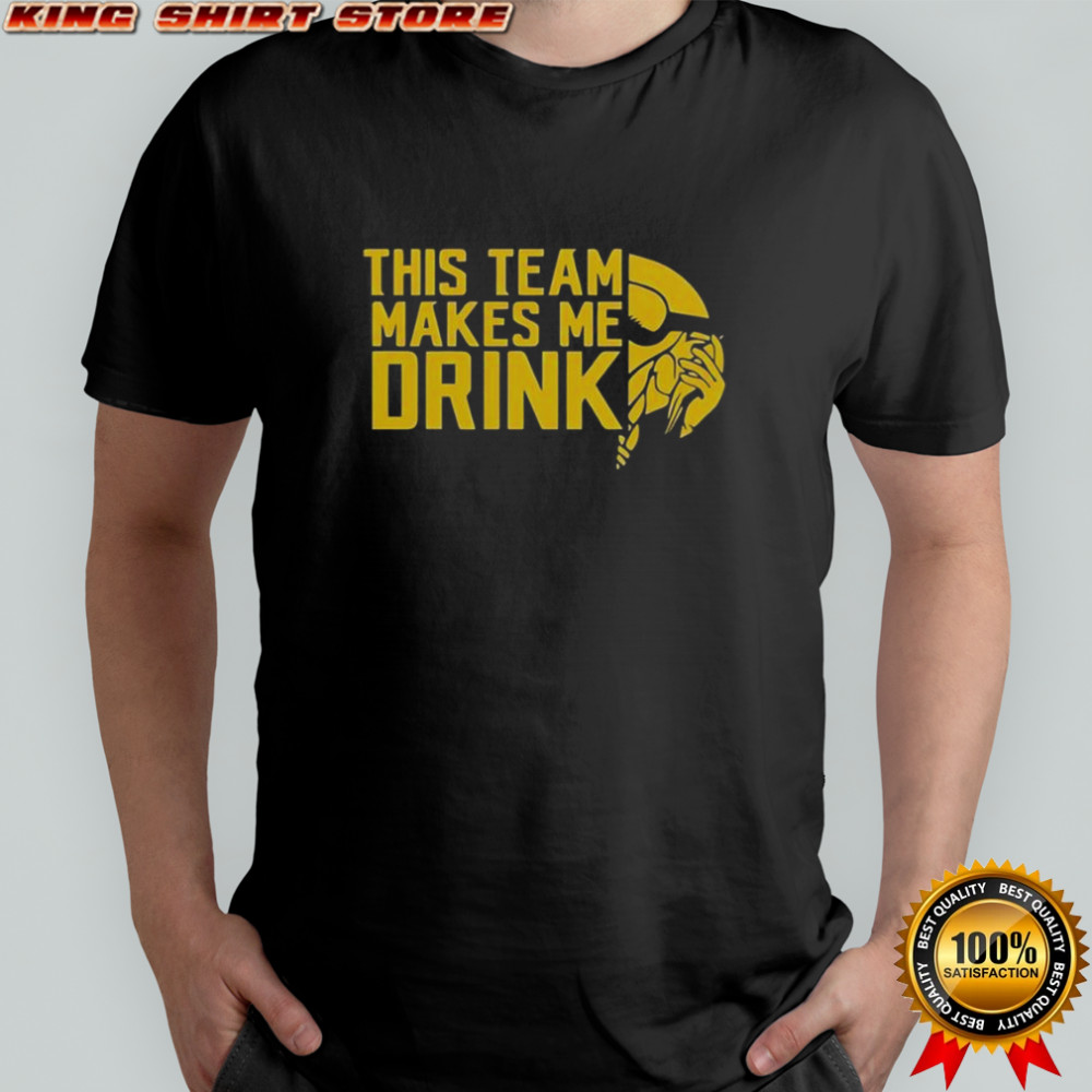 This Team Makes Me Drink Minnesota Vikings Logo T-Shirt