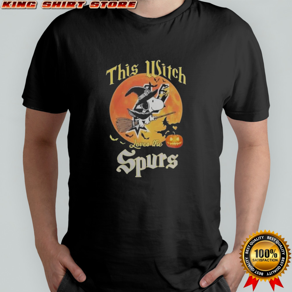 This Witch Loves The San Antonio Spurs Snoopy Halloween T-Shirt